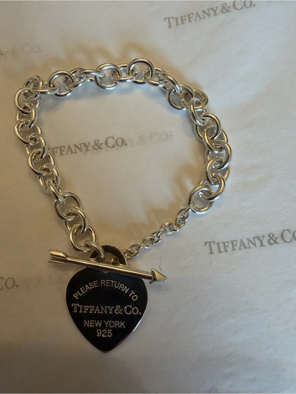 Tiffany & Co. Return To Tiffany Lovestruck Bracelet in sterling silver .